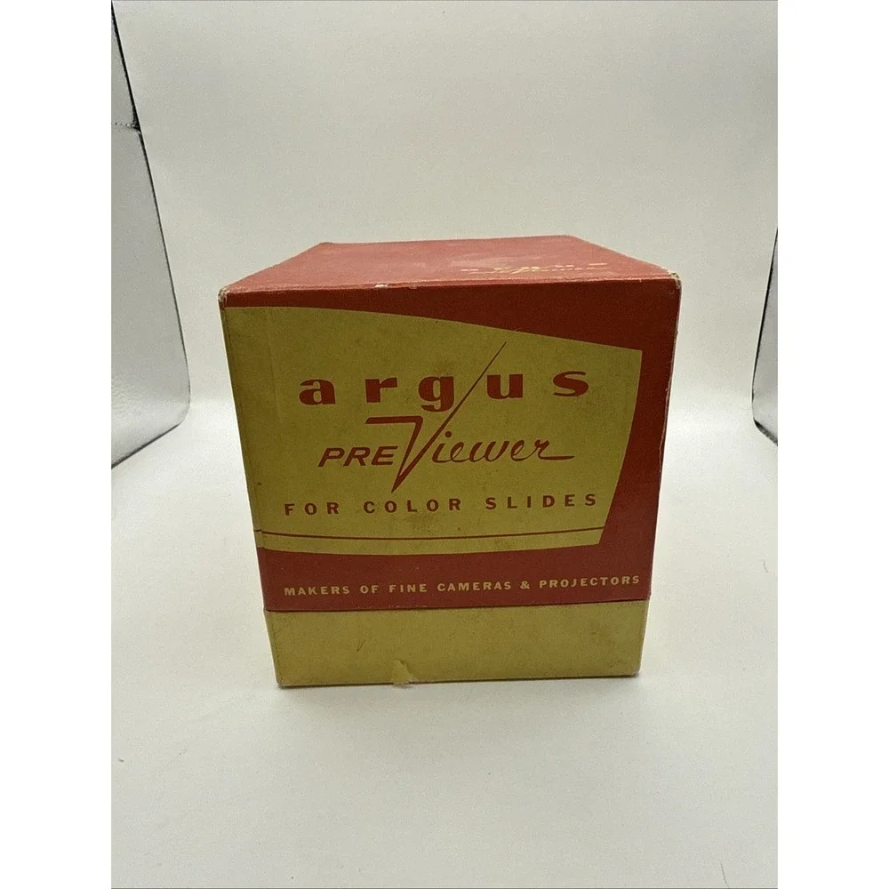 Argus Camera Previewer For Color Slides Original Box Vintage Photography